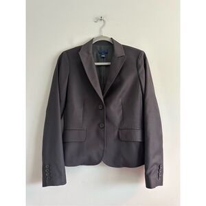 J. Crew 100% Wool Lining Two Button Blazer Super 120’s Jacket Gray Size 2
